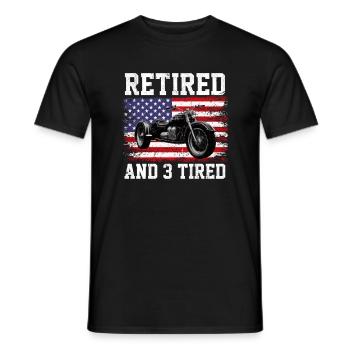 Motortrike Three Wheeled Motorcycle Triker - Männer T-Shirt - Schwarz - Vorne - AI Model Male 178 light (178cm)
