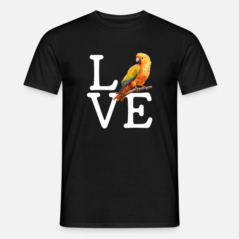 Sun Conure, parrot Conure - Männer T-Shirt - Schwarz