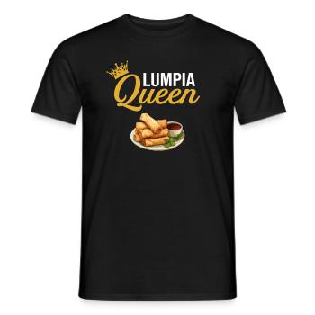 Lumpia Queen, Philippine Filipino Asian Food - Männer T-Shirt - Schwarz - Vorne - AI Model Male 178 light (178cm)