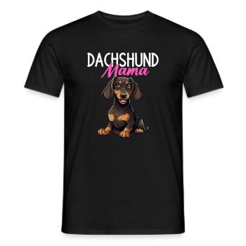 Dachshund dog, Weenie Dog - Männer T-Shirt - Schwarz - Vorne - AI Model Male 178 light (178cm)