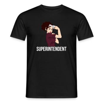 superintendent definition - Männer T-Shirt - Schwarz - Vorne - AI Model Male 178 light (178cm)