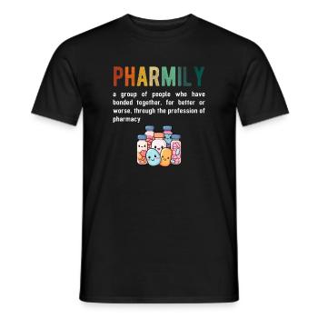 Pharmacist Technician, definition of Pharmily - Männer T-Shirt - Schwarz - Vorne - AI Model Male 178 light (178cm)