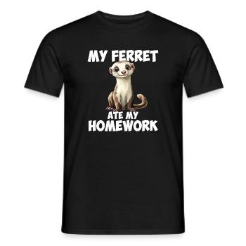 ferret mom - Männer T-Shirt - Schwarz - Vorne - AI Model Male 178 light (178cm)