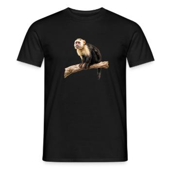 Capuchin monkey whisperer - Männer T-Shirt - Schwarz - Vorne - AI Model Male 178 light (178cm)