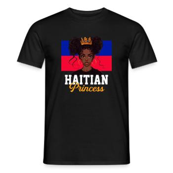 Haitian princess, haiti - Männer T-Shirt - Schwarz - Vorne - AI Model Male 178 light (178cm)