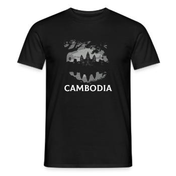 Angkor Wat cambodian, khmer cambodian - Männer T-Shirt - Schwarz - Vorne - AI Model Male 178 light (178cm)