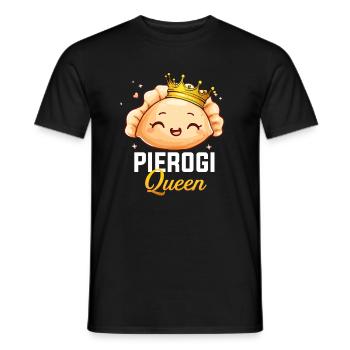 Pierogi princess Polish Pierogi - Men's T-Shirt - black - Front - AI Model Male 178 light (178cm)