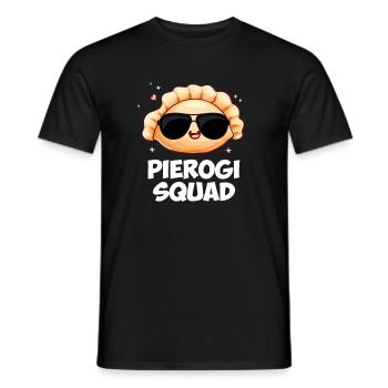 Pierogi squad Polish Pierogi - Men's T-Shirt - black - Front - AI Model Male 178 light (178cm)