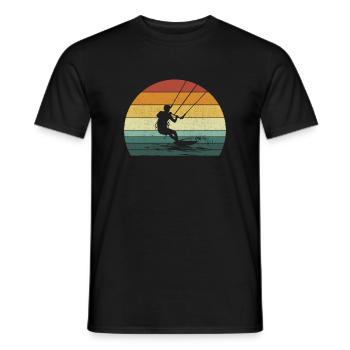 Kitesurfing kiteboarding lover - Männer T-Shirt - Schwarz - Vorne - AI Model Male 178 light (178cm)