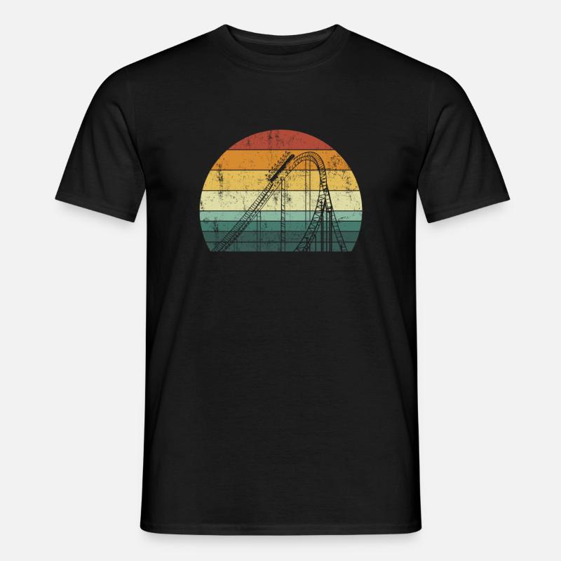 forecast Roller Coaster rollercoaster - Männer T-Shirt - Schwarz