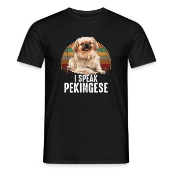 Je parle pékinois - T-shirt homme - noir - Devant - AI Model Male 178 light (178cm)