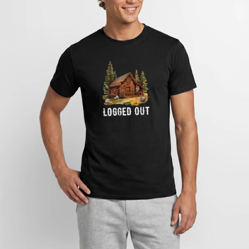 Cabane déconnectée, cabine extérieure T-shirt homme