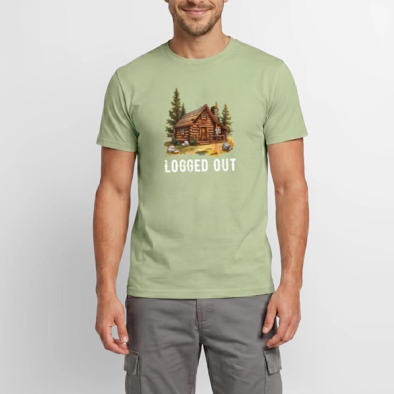 Cabane déconnectée, cabine extérieure T-shirt homme