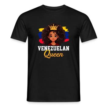 venezuelan Queen, flag venezuela - Männer T-Shirt - Schwarz - Vorne - AI Model Male 178 light (178cm)