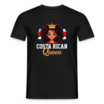 costa rican Princess, costa rica - Männer T-Shirt - Schwarz - Vorne - AI Model Male 178 light (178cm)