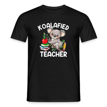 koalafied Teacher, Teacher Koala - Männer T-Shirt - Schwarz - Vorne - AI Model Male 178 light (178cm)