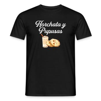 Horchata and pupusas, el salvador salvadorian food - Männer T-Shirt - Schwarz - Vorne - AI Model Male 178 light (178cm)
