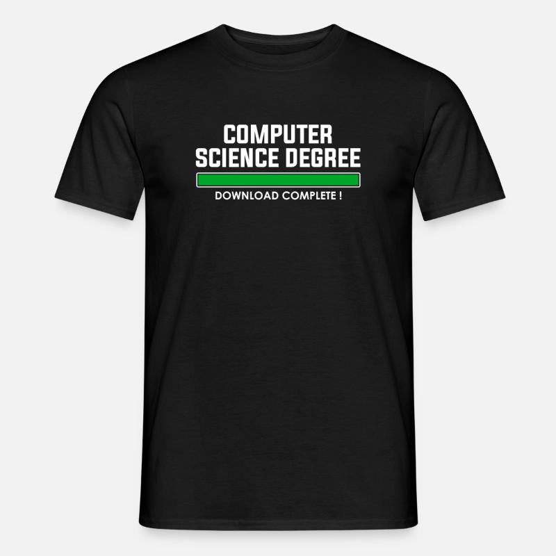 computer science degree - Männer T-Shirt - Schwarz