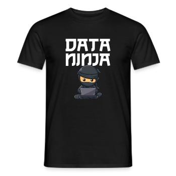 Data ninja data scientist - Männer T-Shirt - Schwarz - Vorne - AI Model Male 178 light (178cm)