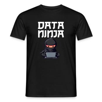 Data ninja data Scientist - Männer T-Shirt - Schwarz - Vorne - AI Model Male 178 light (178cm)