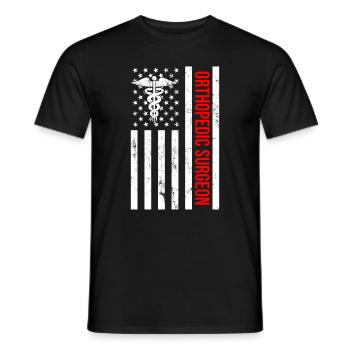 Ortho surgeon, Nurse Doctor assistant orthopedic - Männer T-Shirt - Schwarz - Vorne - AI Model Male 178 light (178cm)