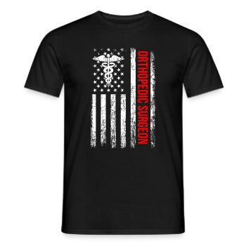Ortho surgeon, Nurse Doctor assistant orthopedic - Männer T-Shirt - Schwarz - Vorne - AI Model Male 178 light (178cm)