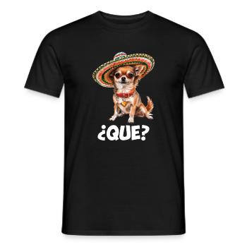 Chihuahua, funny mexican chihuahua dog - Männer T-Shirt - Schwarz - Vorne - AI Model Male 178 light (178cm)