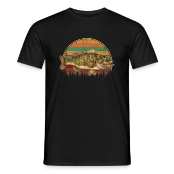 Smallmouth bass - Männer T-Shirt - Schwarz - Vorne - AI Model Male 178 light (178cm)