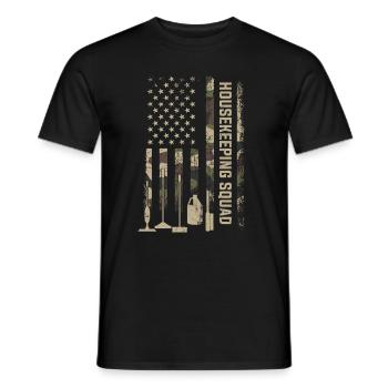 Housekeeping cleaning lover, housekeeper - Männer T-Shirt - Schwarz - Vorne - AI Model Male 178 light (178cm)