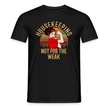Housekeeping cleaning lover, housekeeper - Männer T-Shirt - Schwarz - Vorne - AI Model Male 178 light (178cm)