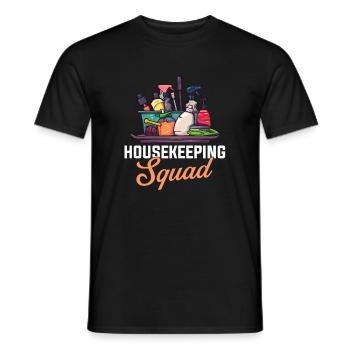 Housekeeping cleaning lover, housekeeper - Männer T-Shirt - Schwarz - Vorne - AI Model Male 178 light (178cm)
