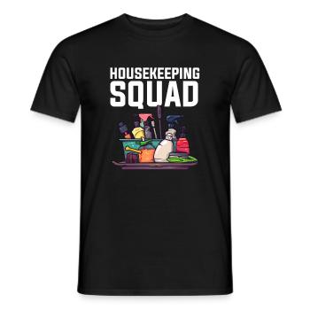 Housekeeping cleaning lover, housekeeper - Männer T-Shirt - Schwarz - Vorne - AI Model Male 178 light (178cm)