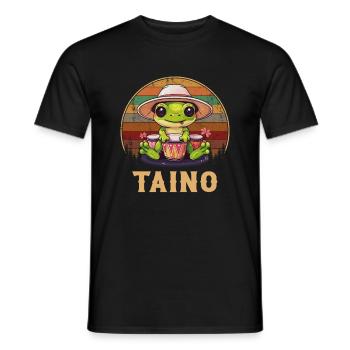 Puerto rican coqui frog taino - Männer T-Shirt - Schwarz - Vorne - AI Model Male 178 light (178cm)
