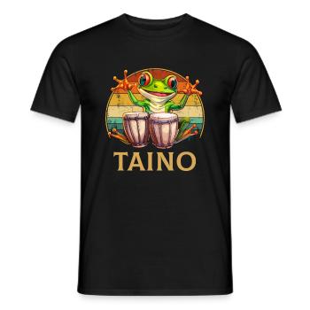 Puerto rican coqui frog taino - Männer T-Shirt - Schwarz - Vorne - AI Model Male 178 light (178cm)