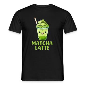 Matchaholic, matcha - Männer T-Shirt - Schwarz - Vorne - AI Model Male 178 light (178cm)