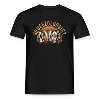 Squeezologist Accordion Player - Männer T-Shirt - Schwarz - Vorne - AI Model Male 178 light (178cm)