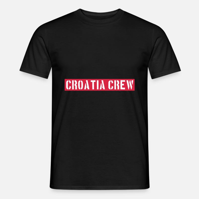 Croatia Crew - Männer T-Shirt - Schwarz