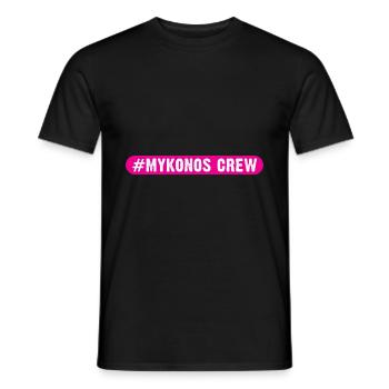 Mykonos Crew - Men's T-Shirt - black - Front - AI Model Male 178 light (178cm)