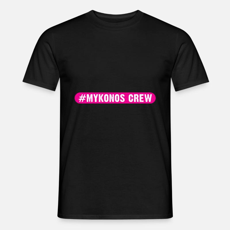 Mykonos Crew - Männer T-Shirt - Schwarz