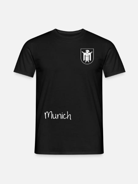 Munich München Wappen - Männer T-Shirt - Schwarz