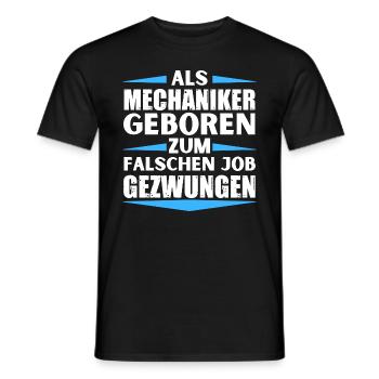 Le mécanicien a décroché le mauvais emploi - T-shirt homme - noir - Devant - AI Model Male 178 light (178cm)