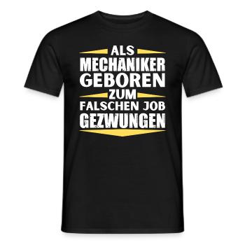 Le mécanicien a décroché le mauvais emploi - T-shirt homme - noir - Devant - AI Model Male 178 light (178cm)