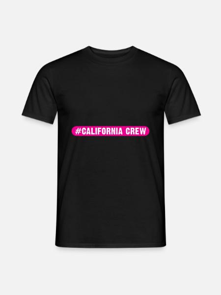 California Crew - Männer T-Shirt - Schwarz