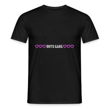 Boys Gang Herz Liebe - Männer T-Shirt - Schwarz - Vorne - AI Model Male 178 light (178cm)