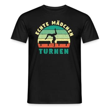 Gymnastik Turnen Barren Trampolin Ringe Turner - Männer T-Shirt - Schwarz - Vorne - AI Model Male 178 light (178cm)