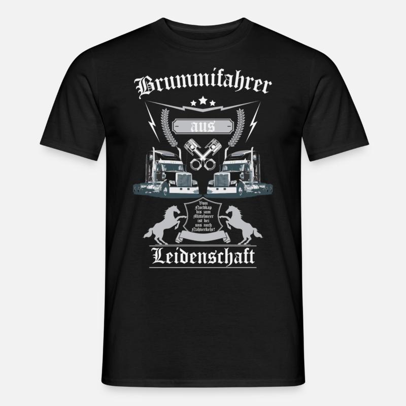 Trucker aus Leidenschaft - Männer T-Shirt - Schwarz