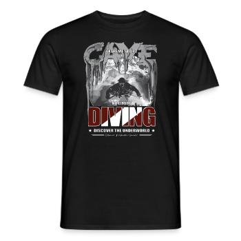 Plongée souterraine Plongée souterraine Cadeau Sports extrêmes - T-shirt homme - noir - Devant - AI Model Male 178 light (178cm)