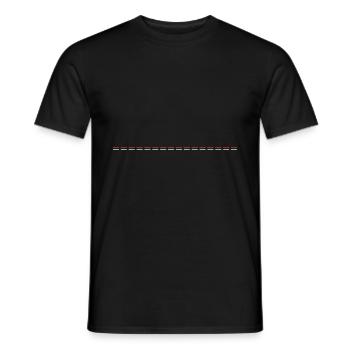 Dash Symbol Line - Men's T-Shirt - black - Front - AI Model Male 178 light (178cm)