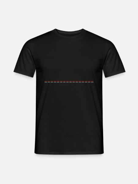 Dash Symbol Line - Men's T-Shirt - black