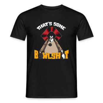 Bowlingoutfit Bowling Verein That's some Bowlshirt - Männer T-Shirt - Schwarz - Vorne - AI Model Male 178 light (178cm)